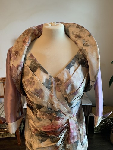 John Charles Kleid m.Bolero Gr. 12 UK D38 bunt flieder Hochzeit Brautmutter - Bild 6 von 23