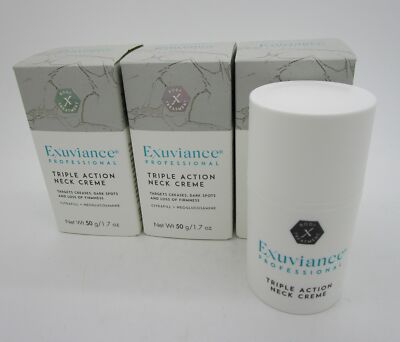 EXUVIANCE TrIple Action Neck Creme - 1.7 oz ea - Lot of 3