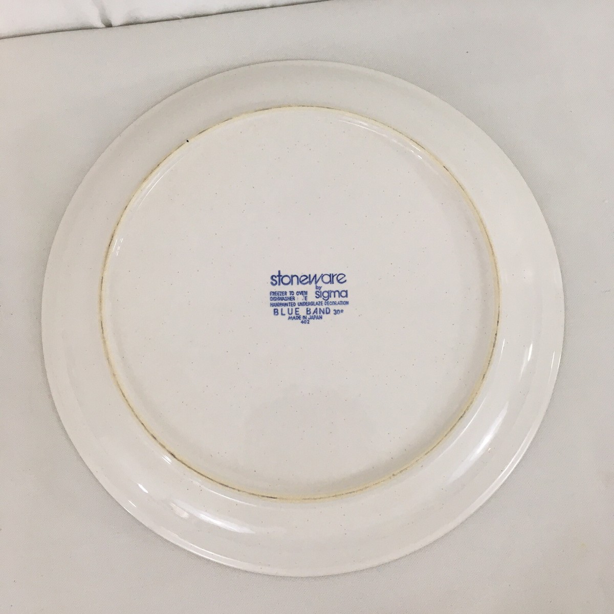 Sigma Japan 402 Blue Band Stoneware Serving Platter | eBay