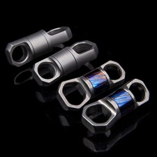 Titanium Car Key Hoop Ring 360  Flexible Rotation Portable EDC Keychain Buckle