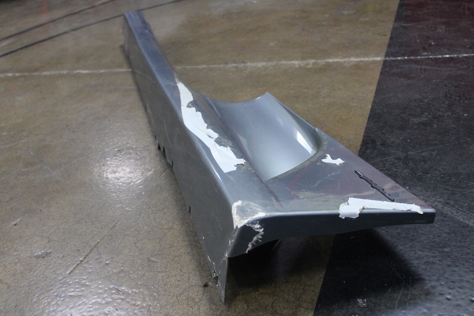 Ferrari F430, Coupe, Spider, LH, Rocker Panel, Silver, Dmg, Used, P/N 68021110