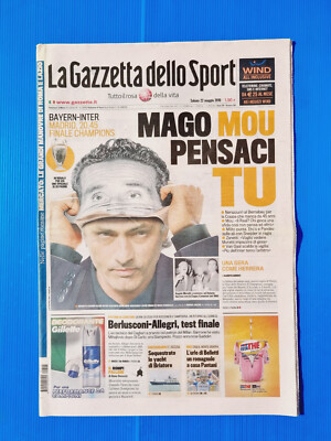 GAZZETTA SPORT ORIGINALE Inter Internazionale 18° Scudetto Triplete Champions. EUR 14,99