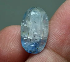 6.70 Carat Faceted Unknwon Rare Bi Colour Gemstone Extracted From Afghanite Mine