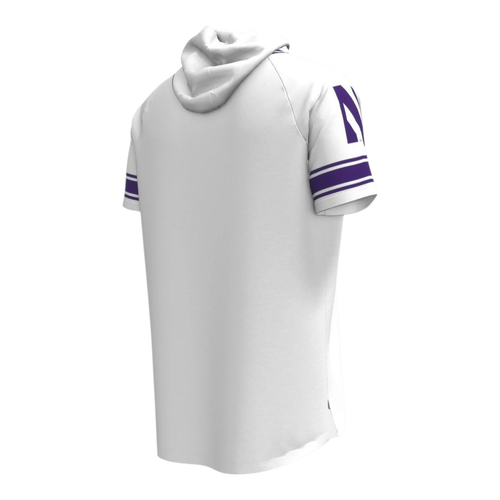 Northwestern Wildcats Under Armour Herren Shooter Raglan Hoodie Tee weiß Gr. L - Bild 3 von 7