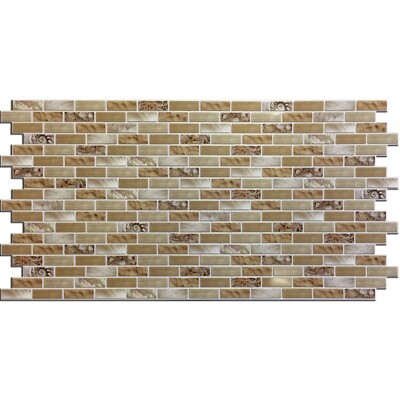 3D Wall Panels, ASTERIA  39'' x 19 1/2'' PVC Tile