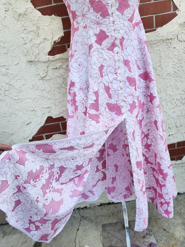 $659 THREE GRACES London embroidered cotton sleeveless strap 8 long midi dress - Picture 6 of 24