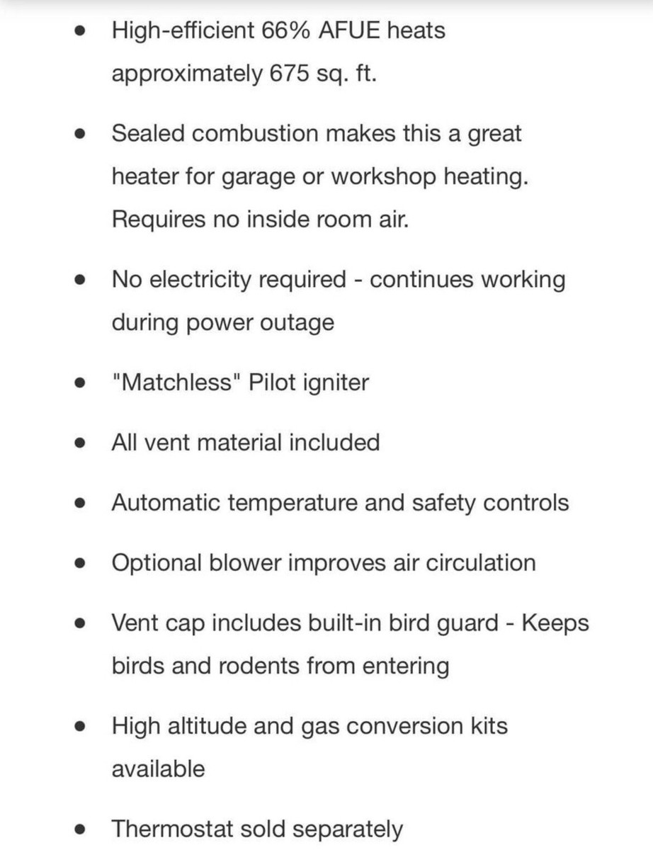 Williams Direct Vent Gravity Wall Heater 30,000BTU Natural Gas For 900 Sq Ft  QQ1 | eBay