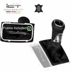 ICT gear shift knob gaiter boot leather for Mercedes-Benz SLK R171 silver-grey