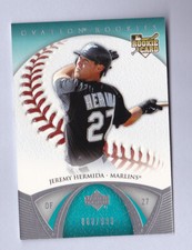 2006 U D Ovation Baseball Jeremy Hermida Marlins 860/999 Rookie Card # 94. rookie card picture