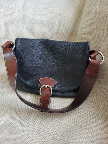 Vintage Dooney And Bourke All Weather Leather 2 Black Shoulderbag - Picture 10 of 12