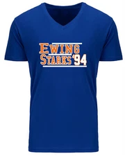 MENS V-NECK Patrick Ewing John Starks New York Knicks 1994