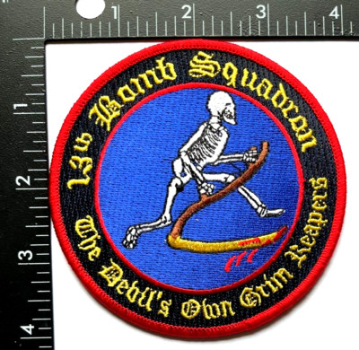 U.S. AIR FORCE 13th BOMB SQUADRON PATCH WHITEMAN AFB (AFJ) B-2 SPIRIT STEALTH