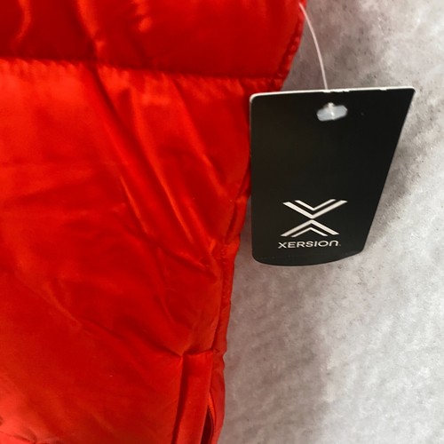 Xersion Puffer Vest Men's LT Red Essential Sleeveless Full Zip Winter Outerwear - Picture 4 of 10