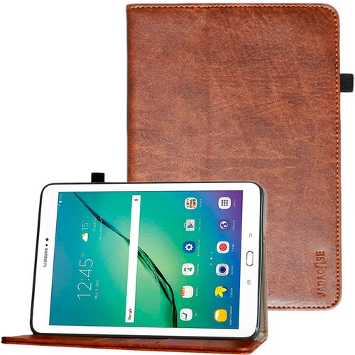 Luxury Leder Schutzhülle Samsung Galaxy Tab A6  Tablet Tasche Cover Case braun - Afbeelding 1 van 12