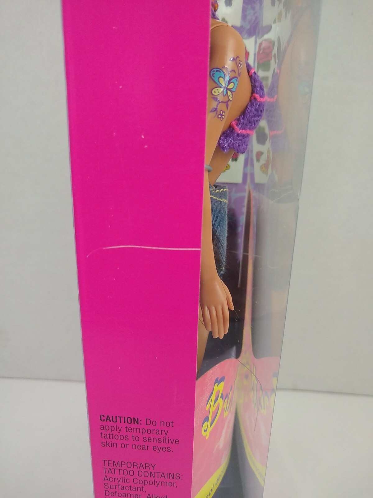 Butterfly Art KIRA Friend Of Barbie 20362 NEW NRFB w/Tattoo sticker