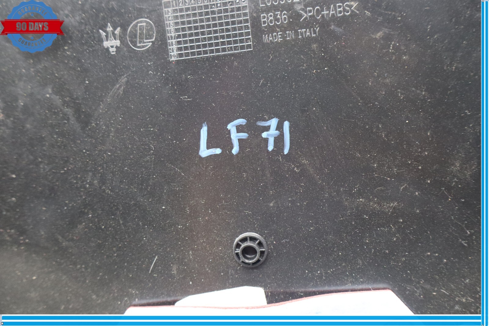 14-17 Maserati Ghibli Front Left Seat Back Plate Cover Panel Pocket Assembly Oem