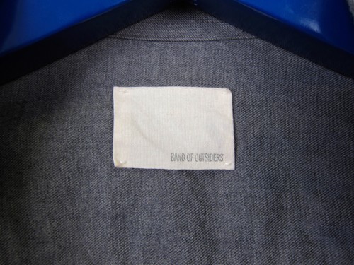 Band of Outsiders grau angerautes Flanell Western Hemd Gr. 0 XS - Bild 6 von 9