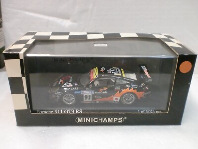 Diecast model cars Porsche 996 GT3 RSR 1/43 Ebbro GT3 RSR No.90 White Lightning Le Mans 2005