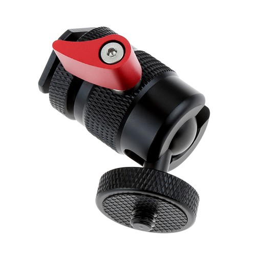Ball Head Adapter with Removable Cold Hot Shoe Mount for DSLR Cameras Camcorders - Picture 12 of 18