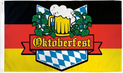 Oktoberfest 3x5ft Flag Beer Brewery Festival Party Fall German October Decor