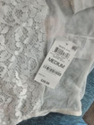 NWT 39.99  lingerie M International Concepts Sheer bodysuit Lace white — photo 2