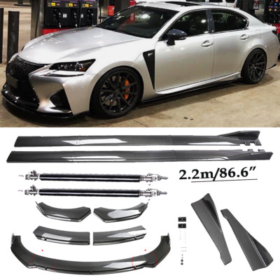 Carbon Fiber Front Bumper Lip Spoiler Splitters Body Kit For Lexus IS F IS200t I