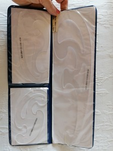 Dettagli Su Curvilinee Set Da 3 Pezzi Perspek Trasparente Con Custodia Per Disegno Tecnico