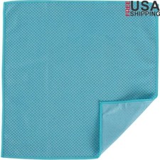 Microfiber Glass Cleaning Cloth Dual Side Diamond Weave Absorbent Reusable Towel