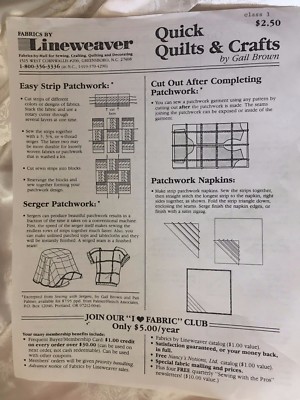 Quilt Pattern ''Quick Reversible Quilt''