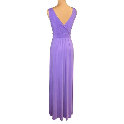 NWOT Old Navy Maxi Dress Sz.L Purple Flowy Sleeveless V-Neck Stretch Feminine - Picture 3 of 12