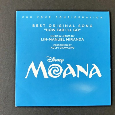 Moana Fyc Original Song How Far I Ll Go Cd 17 Disney Lin Manuel Miranda Ebay