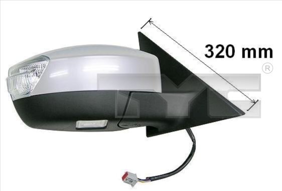 Right TYC 310-0125 Outside Mirror for FORD