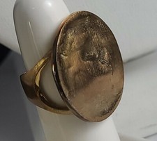 Artisan Made Brass modern Ring size 5.5
