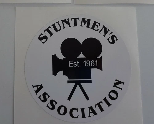 Stuntmen's Association  STICKER DECAL STUNTMAN MOVIE STUDIO HOLLYWOOD 4" - product listing photo