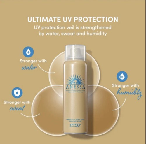 Shiseido Anessa Perfect UV Sun Spray SPF50+ PA++++ 60g Brand New Sealed AU Stock - Picture 3 of 5