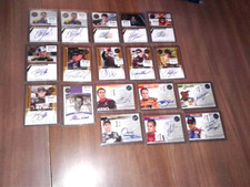 92 AUTOGRAPHED CERTIFIED NASCAR RACING TRADING CARDS:HAMLIN ,BUSCH,TRUEX,ALLISON