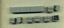 LEGO - 3003 - 2x2 - Foundation Brick - Grey/DKStone - From Minecraft 21227 -18 Pieces