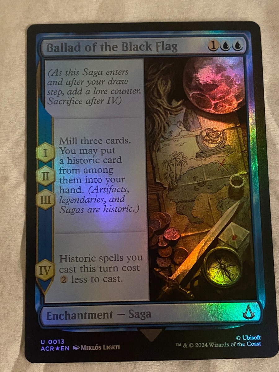 MTG Assassin's Creed BALLAD OF THE BLACK FLAG #0013 U FOIL | eBay