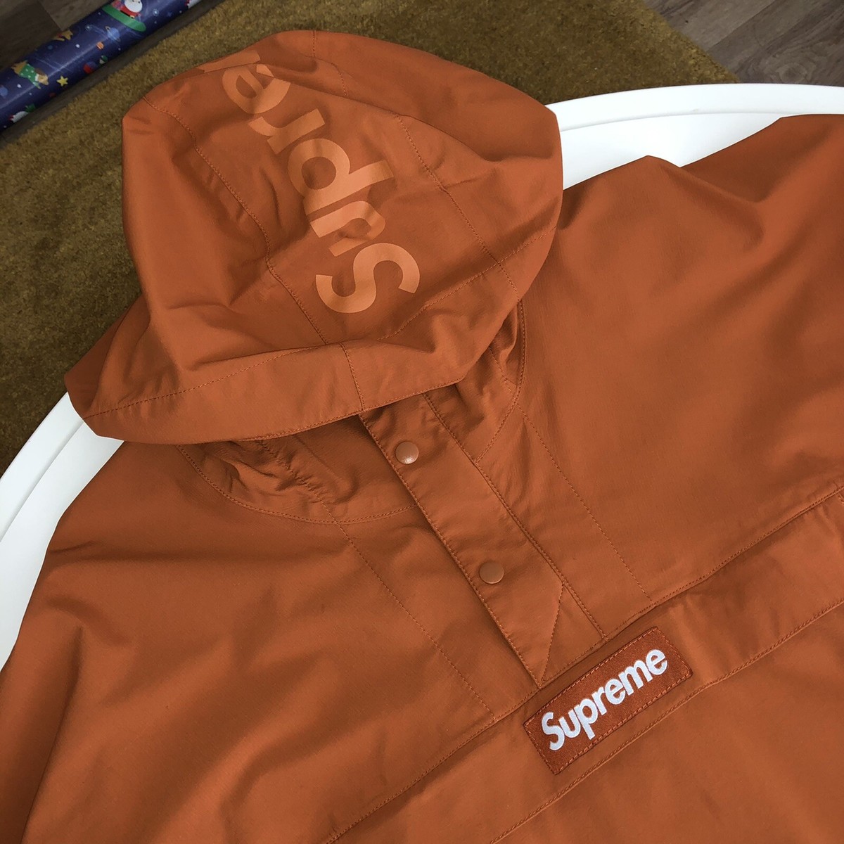 Supreme Taped Seam Anorak Jacket White Size XL SS17 | eBay Supreme Taped Seam Anorak Jacket White Size XL SS17 | eBay