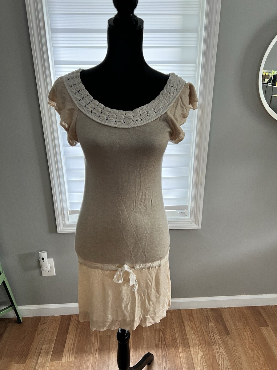 Rare Banana Republic Mini Dress Small 65% SILK 31% LYOCELL