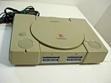 Sony Playstation 1 Gray- Console + Cords - Clean/Tested/Working