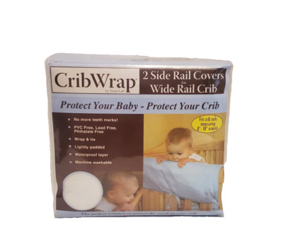 Crib Wrap by Trend Lab 2 Side Rail Covers for Wide Rail Crib fits 8''-18'' Around