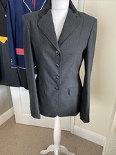Caldene Dark Grey Check Technical Competition Jacket 36(12) Immaculate 