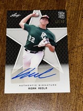 AIDAN MEOLA 2020 Leaf Perfect Game BLACK AUTOGRAPH #10/50 Oklahoma State