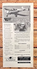 1960 Forney Aircraft Flying Sportster Vtg Print Ad Fort Collins CO