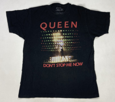 Queen Don't Stop Me Now Graphic T-shirt Men Large Black Short Sleeve Music