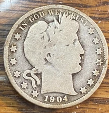 1904-O Better Barber Half Dollar Nice Original Good CHRC