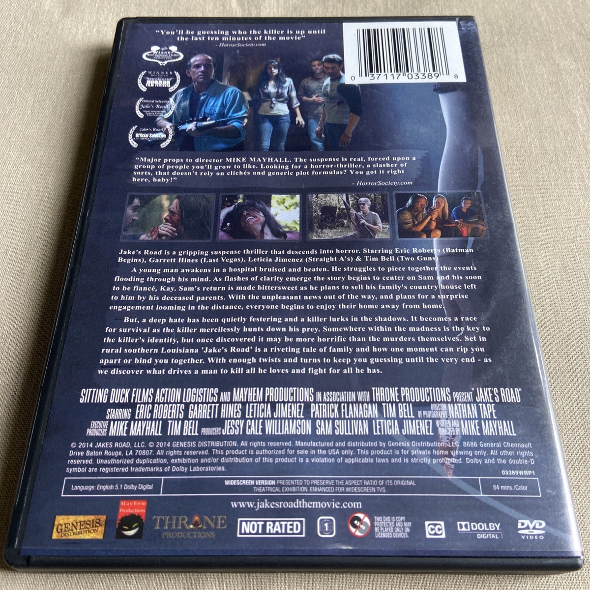 Jake's Road (DVD 2014) Indie Horror Eric Robert Patrick Flanagan