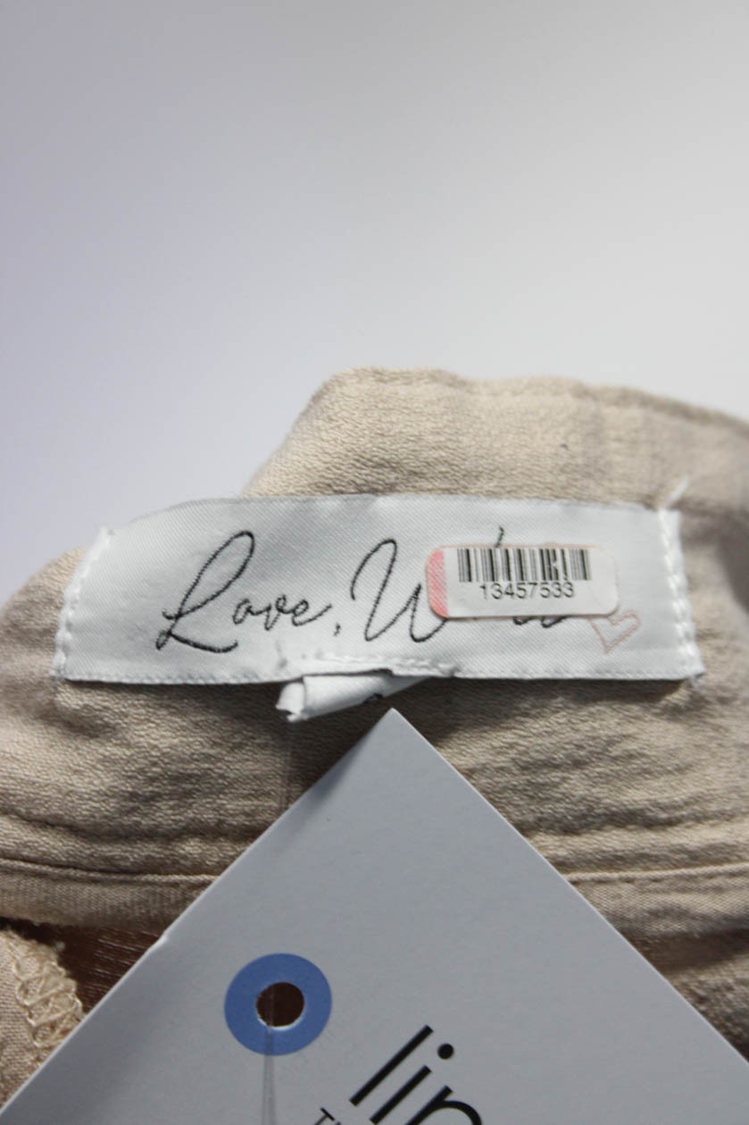 Love, Whit by Whitney Port Womens Beige Tailored Pants Off-White Size 8 13457533