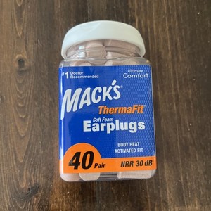 Mack’s ThermaFit Soft Foam Earplugs, 40 Pair - Comfortable Ear Plugs for Slee...